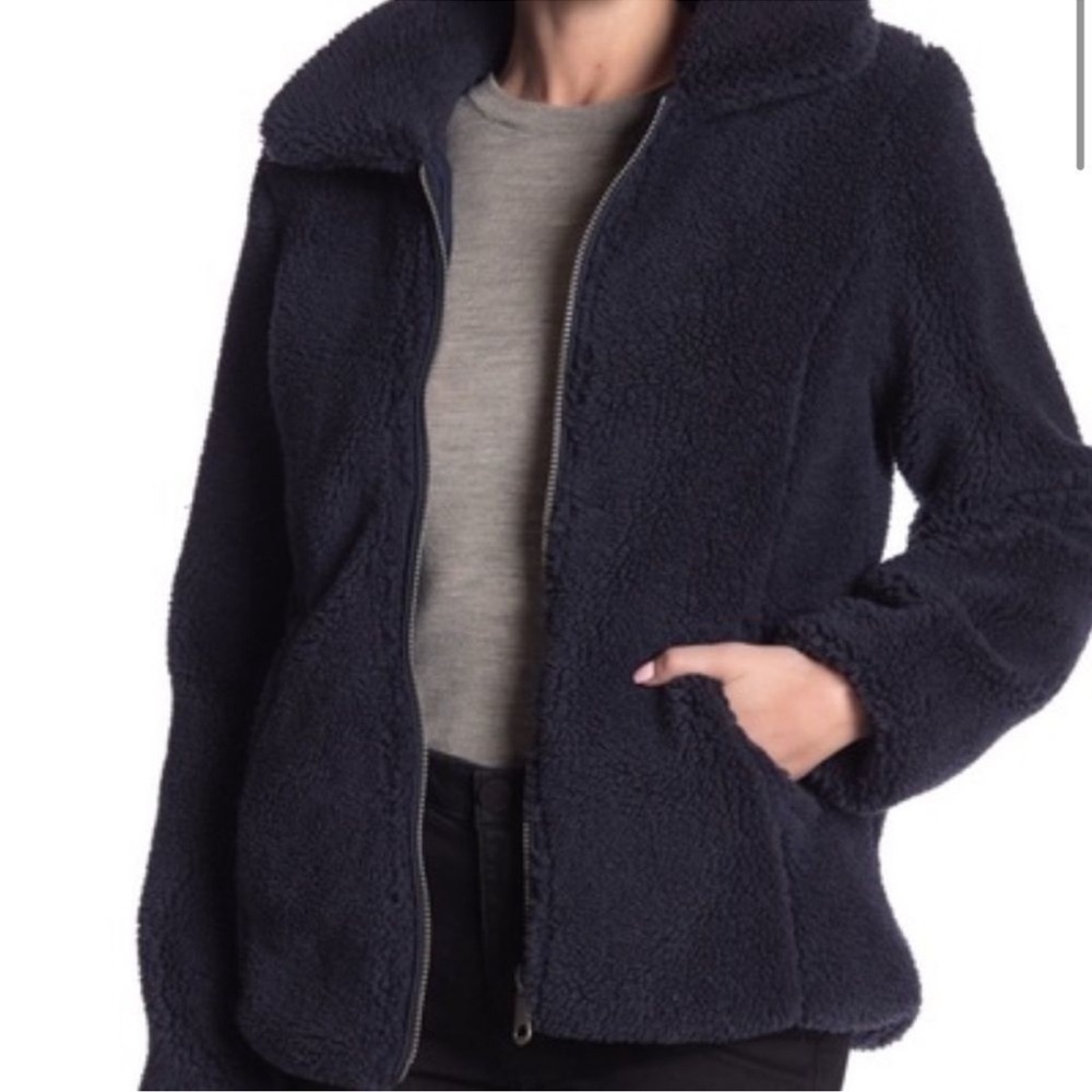 Sebby Navy Teddy Jacket